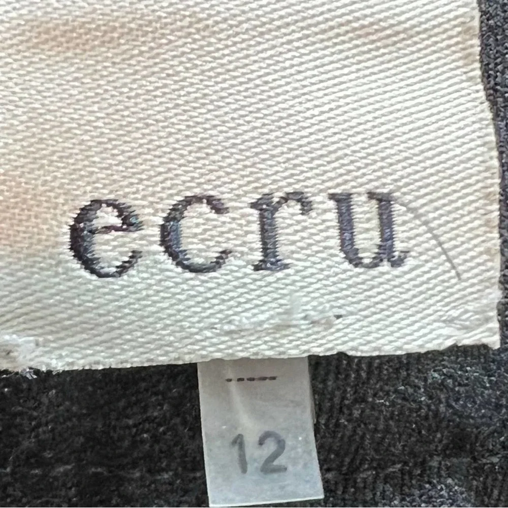 NWT Ecru Charcoal Grey Skinny Beck Power Stretch Trouser Pants Size 12